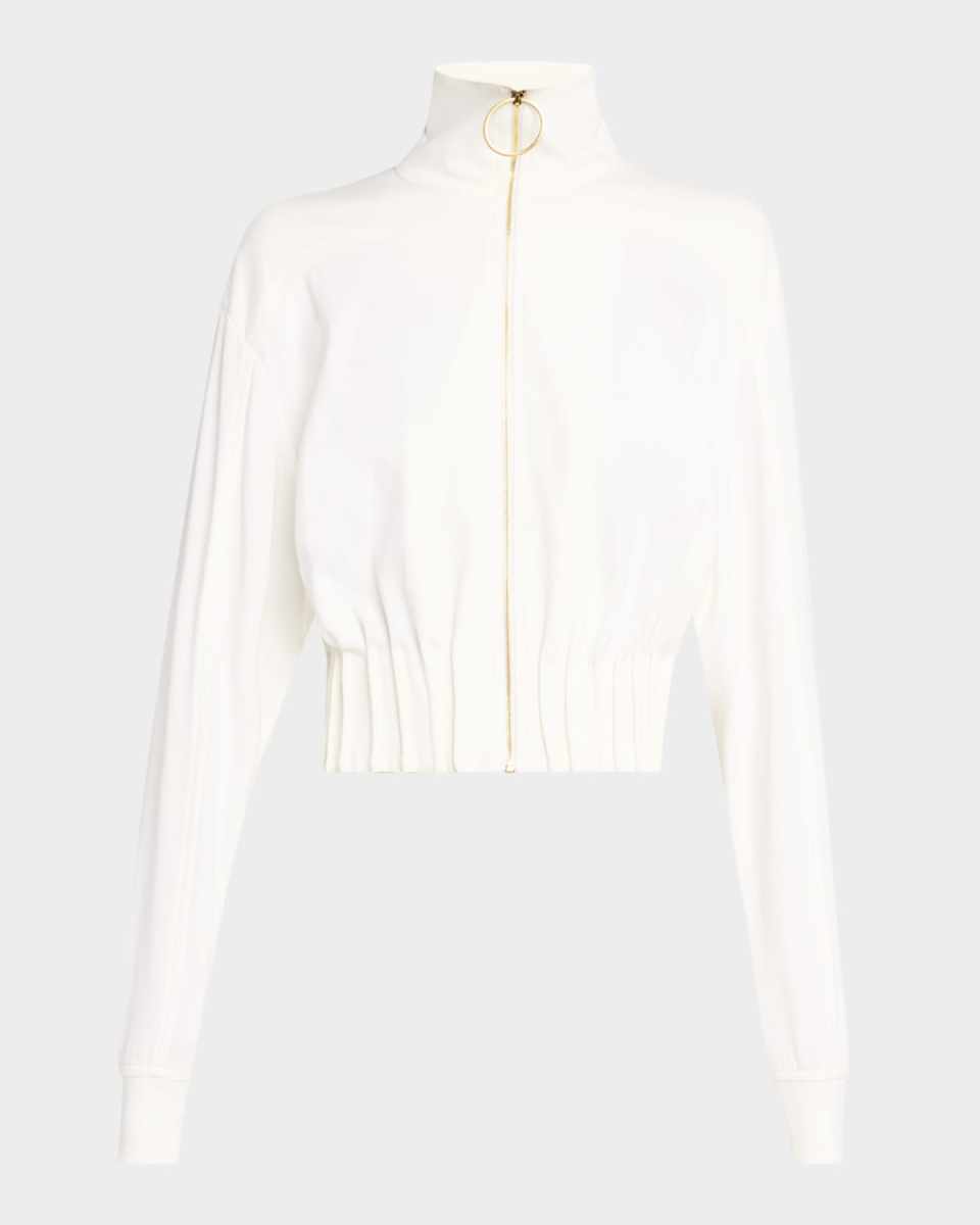 Outrun Cropped Pintuck Jacket